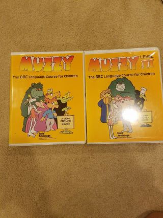 Muzzy The Bbc Language Course For Children French Vhs Tape Level 1 & 2 -
