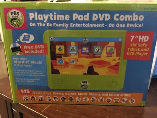 Pbs Kids Playtime Pad Dvd Combo 7 " Hd Kid Safe Tablet & Dvd Player