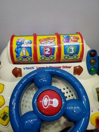 VTech Learn and Discover Driver Toddler Baby Toy Lights Sounds Shapes 2
