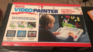 Vintage Vtech 1991 Video Painter Tv Drawing Pad System