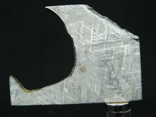 A Neat Shape On This Etched MUONIONALUSTA Meteorite Found in Sweden 16.  9gr 3