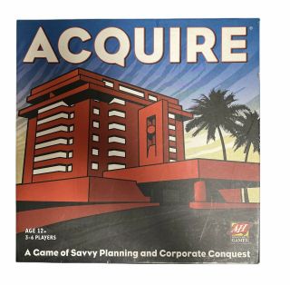 Acquire By Avalon Hill A Board Game Of Planning & Savvy Corporate Conquest 2008