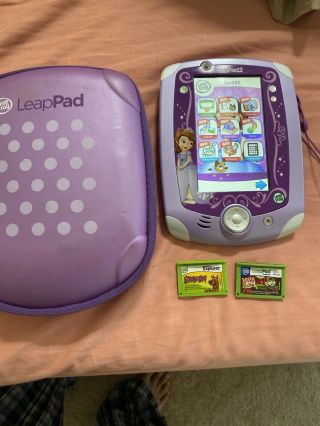 Leapfrog Leappad 2 Explorer System Tablet With Case,  Charger,  And 2 Games