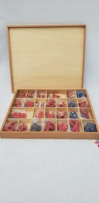 Eofeel Montessori Wood Movable Alphabet Print Upper & Lower Letters