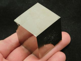 A Big And 100 Natural Cubic Pyrite Crystal Cube From Spain 273gr
