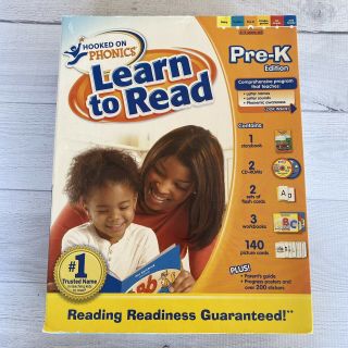 Hooked On Phonics Pre - K Learn To Read Edition Program 3 - 4 Years Old
