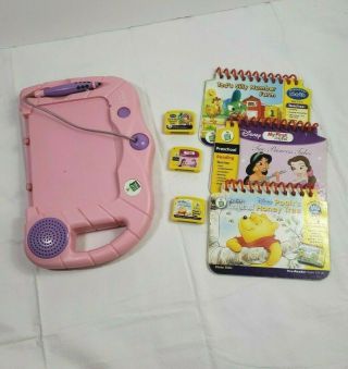 My First Leap Pad With 3 Books And Cartridges Pooh Disney Princess C8