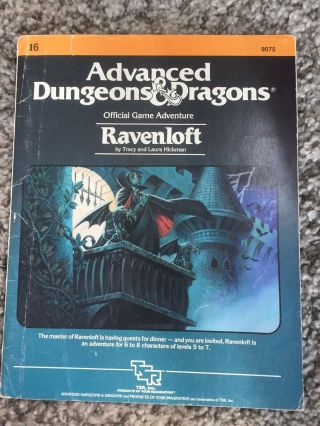 Ravenloft - I6 - Ad&d Advanced Dungeons & Dragons Tsr 9075