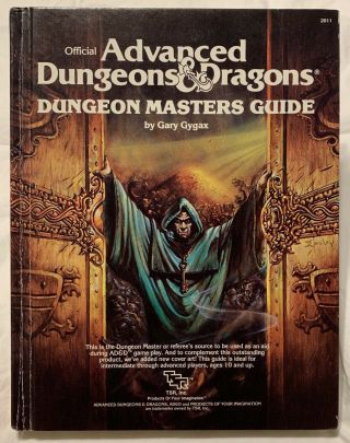Vintage 1979 Tsr Ad&d Advanced Dungeons Dragons Dungeon Masters Guide Book