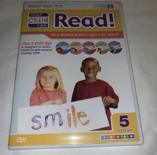 Your Child Can Read Early Language Development Reading System 5 Dvd Set Vg