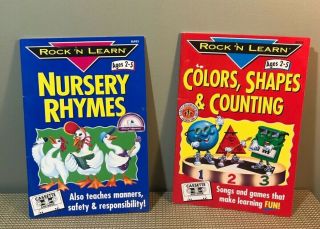 Rock N Learn Nursery Rhymes & Color,  Shapes & Counting - 1990 