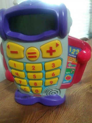 Fisher.  Price Fun To Learn " Calcubot Calculator " Operates In Five Modes 2006.