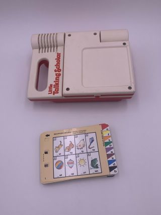 Video Technology Little Talking Scholar Interactive Computer With 25 Cards 1989