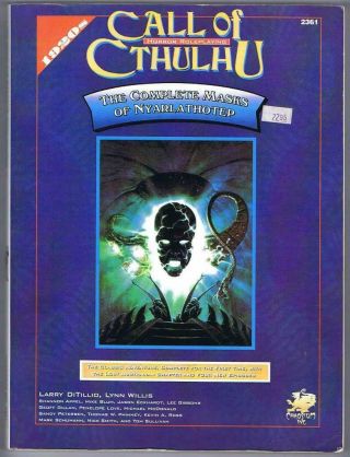 The Complete Masks Of Nyarlathotep (call Of Cthulhu 1920 