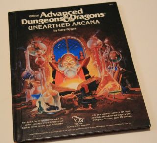 Advanced Dungeons And Dragons - Unearthed Arcana 1985 Gygax Tsr Rare