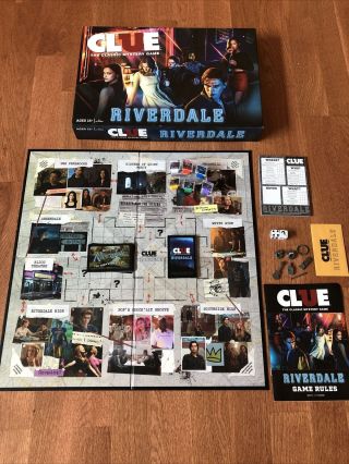 Hasbro Clue: Riverdale Tv Show Board Game Usaopoly Hot Topic Exclusive Complete.