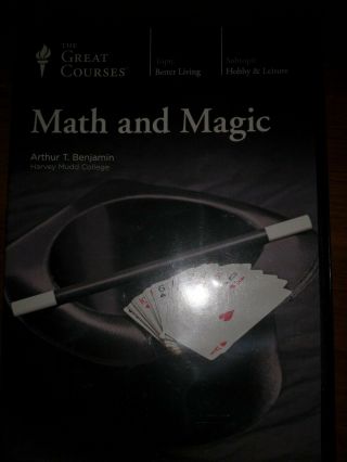 Math And Magic The Great Courses Dvd Arthur T.  Benjamin Dvds Only No Coursebook