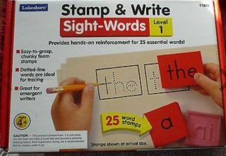 Stamp & Write Lakeshore Learning Reading Blocks Site Frequency Words Level 1& 2