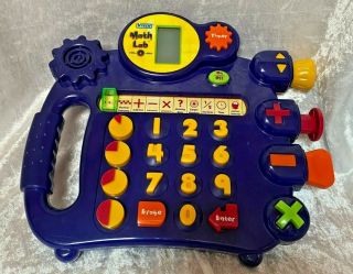 Vtech Math Lab Electronic Learning Game 10 Fun Activities - Great Learning Tool