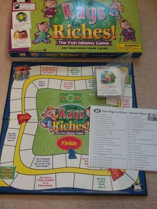 Fun Idiom Game From Rags To Riches By Duper Inc For Speech Therapy Euc