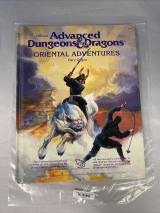 Advanced Dungeons & Dragons Oriental Adventures Gygyax Tsr 2018 Hardback 1092