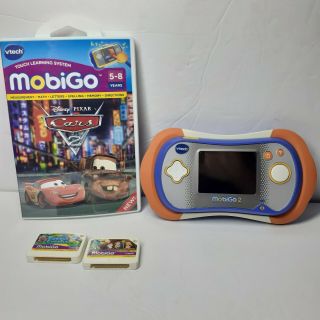 Vtech Mobigo2 Orange/blue Touch Learning System With 3 Games