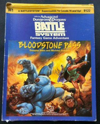Advanced Dungeons And Dragons Bloodstone Pass (battle System)