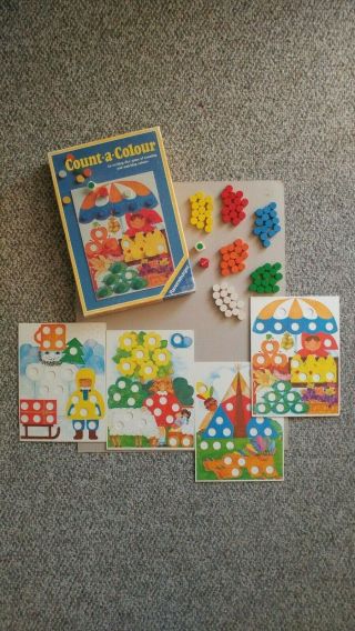 1982 Ravensburger Count - A - Colour,  Complete & With Extra Cards & Pegs