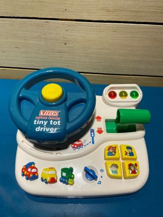 Vtech Little Smart Tiny Tot Driver Steering Wheel Lights And Sounds Great