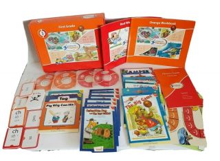 Hooked On Phonics First Grade Learn To Read,  4 Cds,  Flash Cards,  18 Books & More
