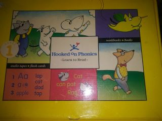 Hooked On Phonics Level 1 Learn To Read Set.  22 Books 2 Cassettes Cd & Cards
