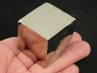 A Big And 100 Natural Cubic Pyrite Crystal Cube From Spain 333gr