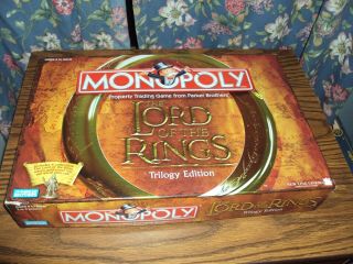 Monopoly Lord Of The Rings Trilogy Edition Board Game Ages 8 Up 2 To 6 Players
