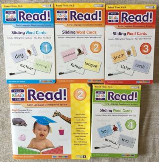 Your Baby Can Read - Sliding Word Cards Volume 1,  2,  3,  4 & Lift - Flap Book 2