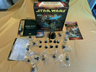 2005 Star Wars Miniatures Revenge Of The Sith Starter Game With Many