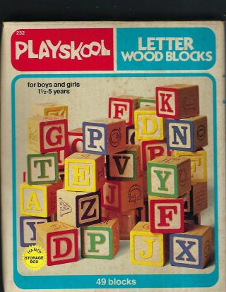 Playskool,  Letter Wood Blocks,  232