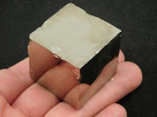 A Big And 100 Natural Cubic Pyrite Crystal Cube From Spain 257gr
