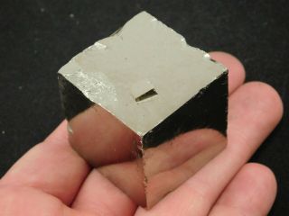 A Big and 100 Natural Cubic Pyrite Crystal CUBE From Spain 257gr 2