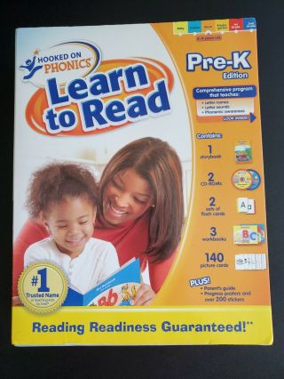 Hooked On Phonics Learn To Read Pre - K Edition Books With Cd 