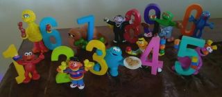10 Vintage Sesame Street Characters And Letters Applause Pvc Figures