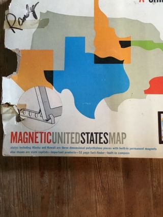 Vintage 1961 Child Guidance United States Magnetic Board.  Learning Toy.  s66 2