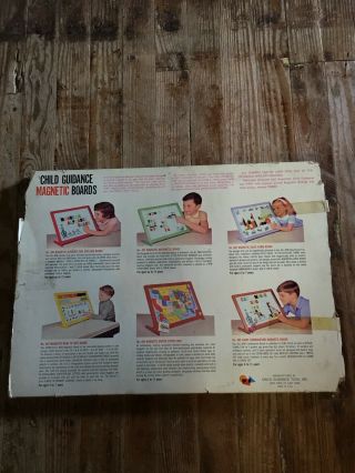 Vintage 1961 Child Guidance United States Magnetic Board.  Learning Toy.  s66 3