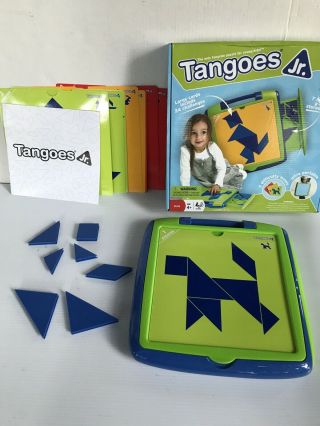 Tangoes Jr Classic Magnetic Tangram Puzzle Set In Travel Case Best Tangrams
