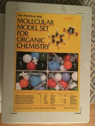 Molecular Model Set For Organic Chemistry Molymod Prentice Hall 1984