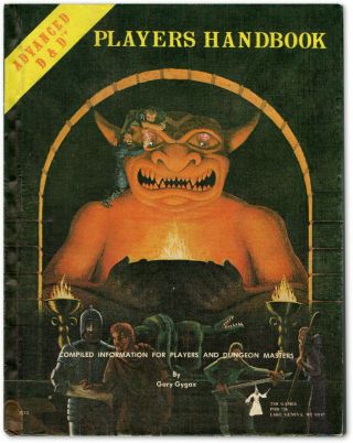 Tsr Advanced Dungeons & Dragons Players Handbook Ad&d 1979 4th Printing
