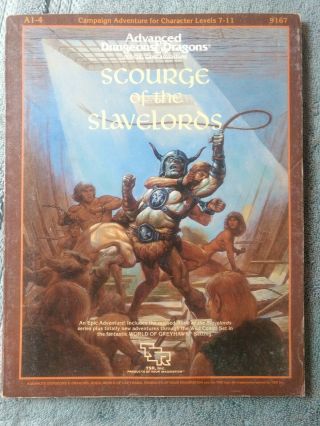 Scourge Of The Slavelords A1 - 4 Exc Tsr 9167 Dungeons & Dragons 1986