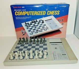 Vintage Radio Shack 1850 Seventeen Level Computerized Chess W/ Box