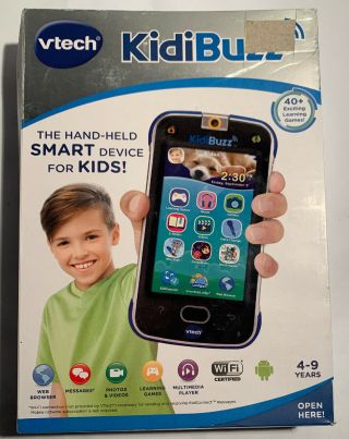 Vtech Kidibuzz Hand Held Smart Device For Kids 5 " 8gb Blue For Kids 4 - 9 H5