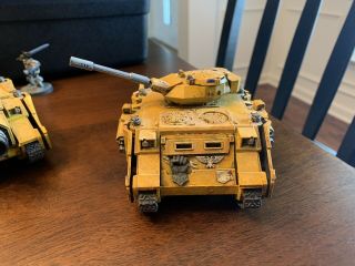 Warhammer 40k Imperial Fist Space Marine Predator W/forgeworld Front And Armor