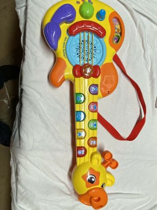 Vtech Zoo Jamz Guitar Giraffe Light Up Musical Animal Sounds Toddler Learning